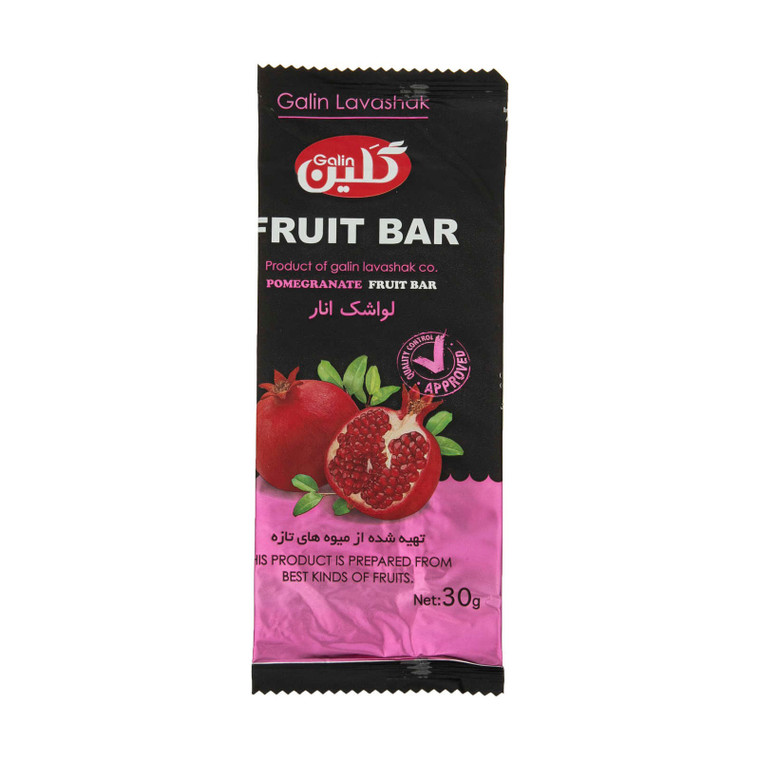 Pomegranate لواشک انار Fruit Bar  (30gr) - Galin