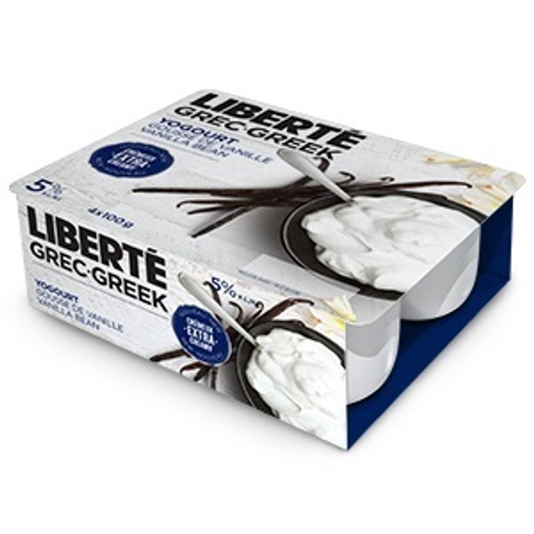 Greek Yogurt Vanilla 2% - 4 X 100 gr - Liberté