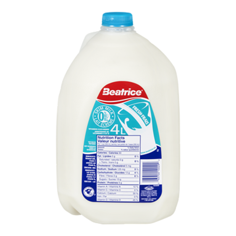 Skim Milk (4 L) - BEATRICE 