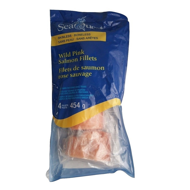 Wild Pink Salmon Fillets (4 fillets,454 gr) - SeaQuest