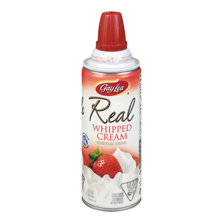 Real Whipped Cream, Regular (225 g) - Gay Lea