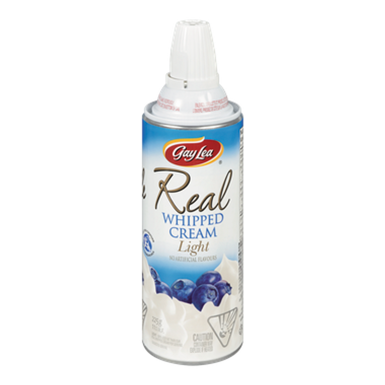 Real Whipped Cream, Light (225 g) - Gay Lea