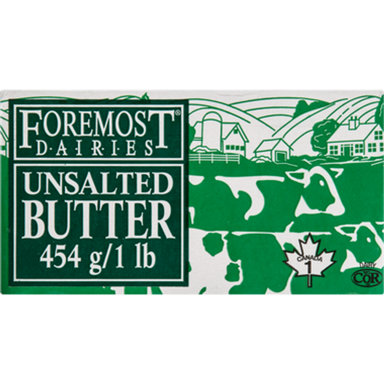 Butter, Unsalted (454 g) - FOREMOST 