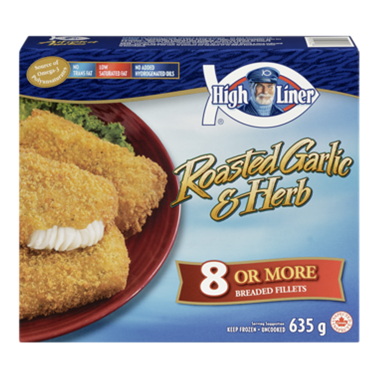 Garlic Herb Pollock Fillets (635 g) - High liner