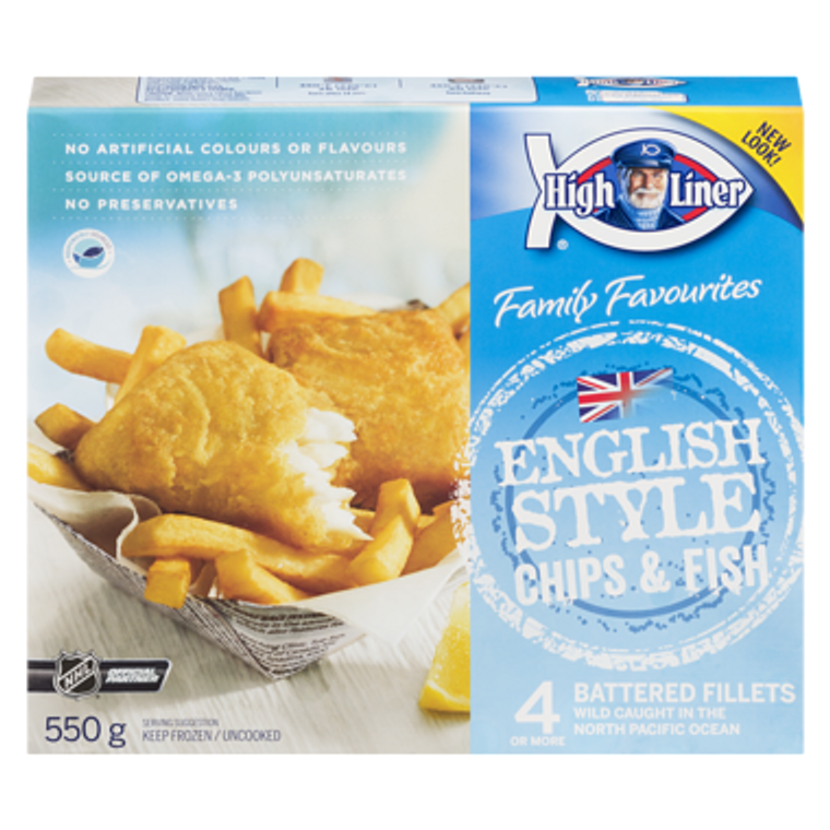 English Style Chips & Fish (550 g) - High liner