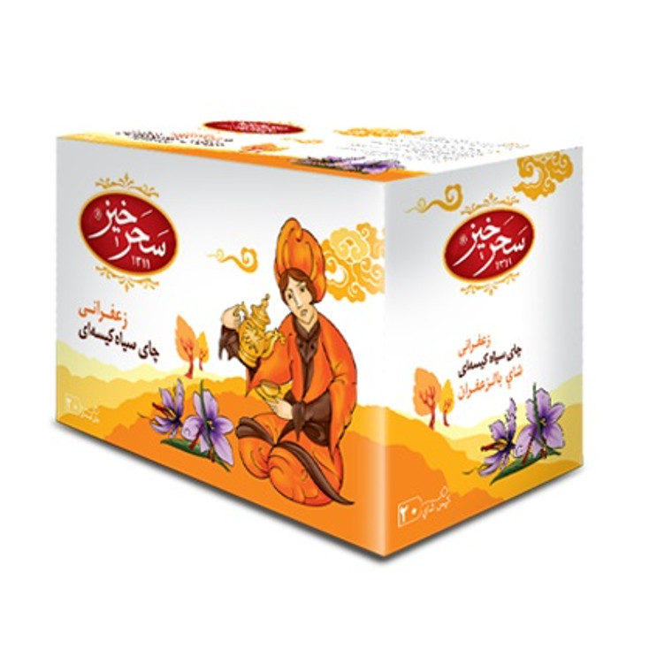 Saffron + Black Tea - 20 Tea bags - Sahar Khiz