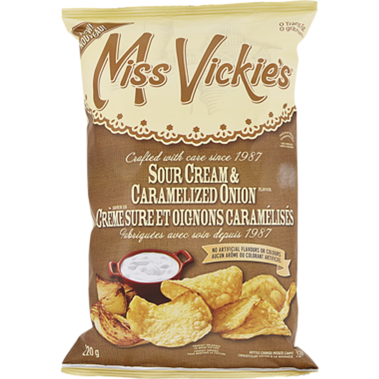 Potato Chips, Sour Cream & Caramelized Onion (220 g) - MISS VICKIE'S 