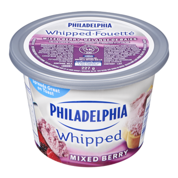 Whipped Cream Cheese, Mixed Berry (227 g) - Philadelphia