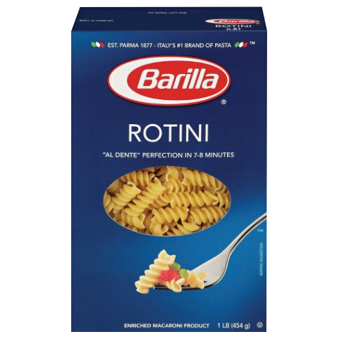 Pasta Rotini ( Fusilli ) 454gr - Barilla