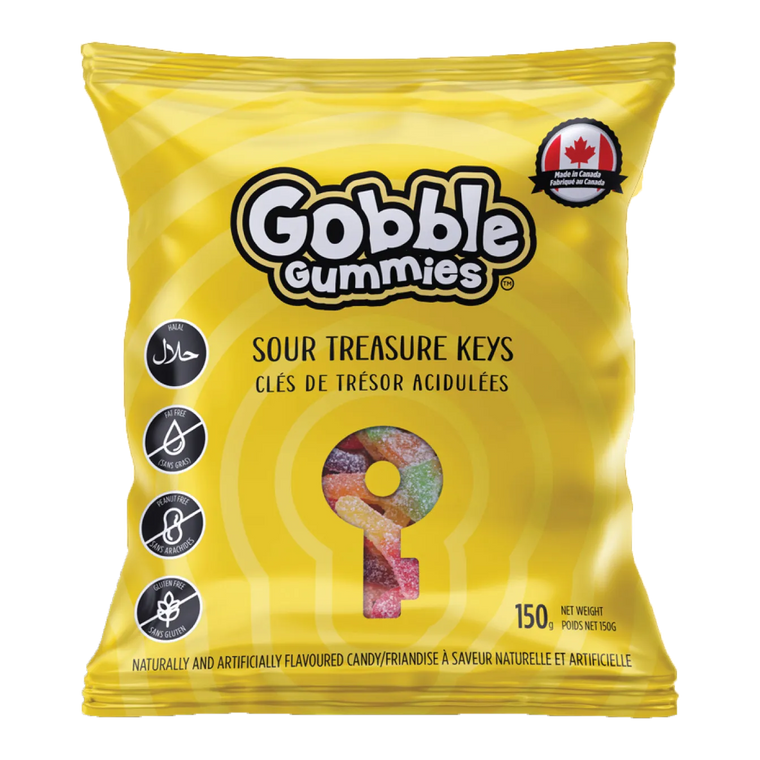 Halal Jelly Gum Sour Treasure Keys (پاستیل ترش) - Gobble Gummies
