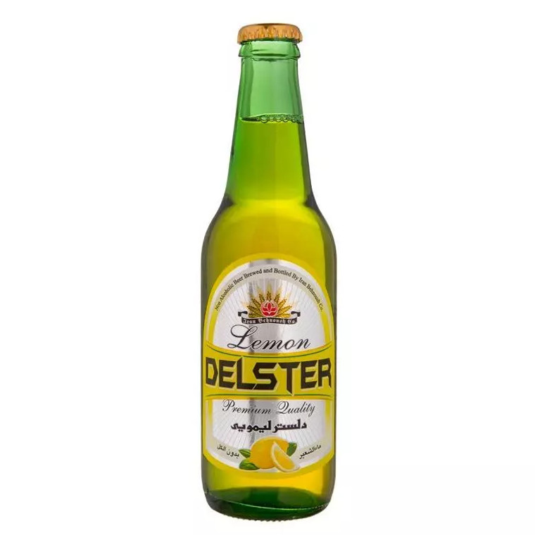 Lemon Non-alcoholic malt drink Bottle (دلستر لیمویی) 325ml - Delester