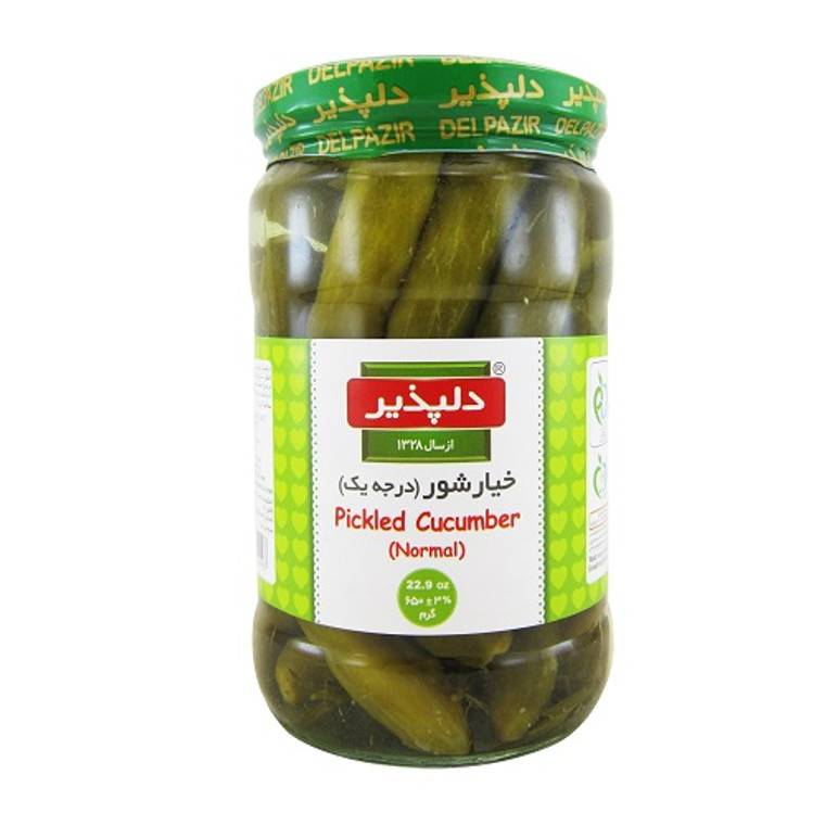 Pickled Cucumber ( خیارشور درجه یک ) 650gr - Delpazir