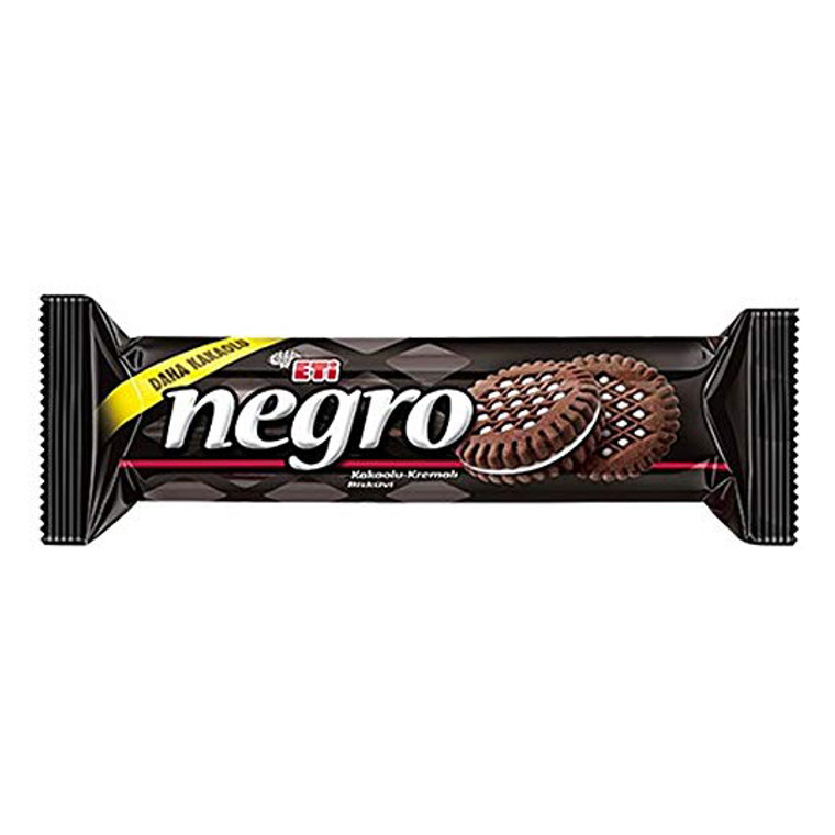 Nero Cocoa Biscuit with Vanilla Cream Filling (بیسکوییت شکلاتی) 110g - Eti