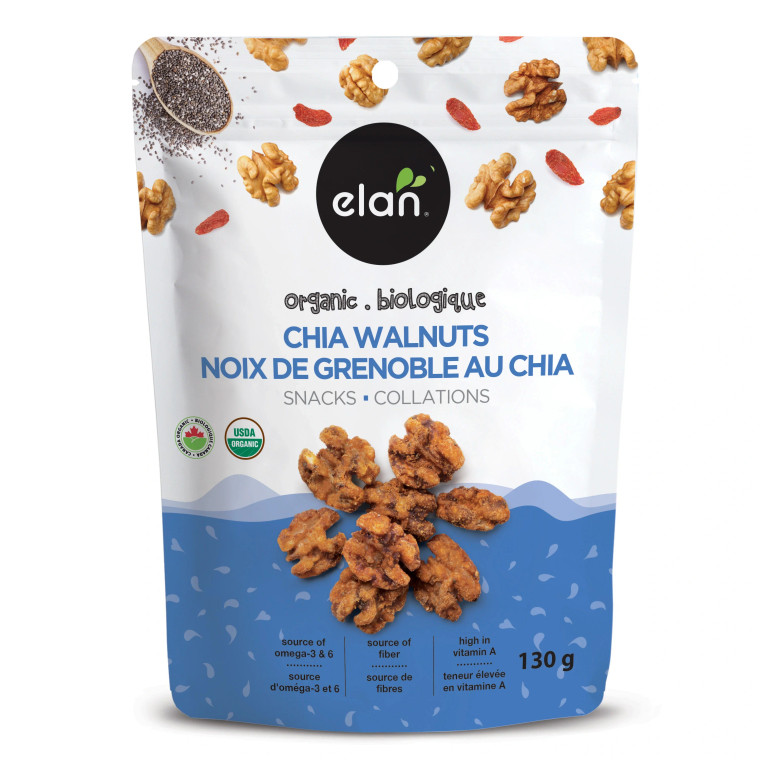 Organic Chia Walnuts (گردو و دانه چیا) 130gr - Elan