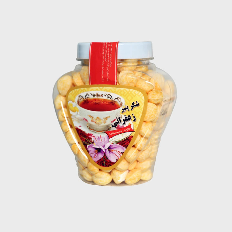 Saffron Sugar Candy ( شکر پنیر زعفرانی ) - Halavat