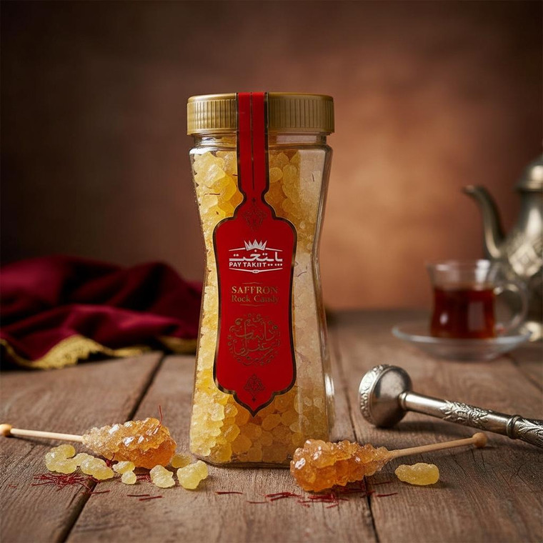 Saffron Crushed Rock Candy 500gr - Payetakht