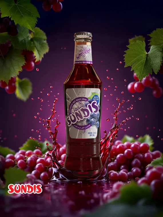 Carbonated Red Grape Drink - Sundis