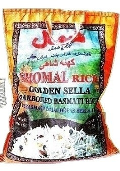 Shomal Rice 40 lb Parboiled Golden Sella Basmati Rice, Orange - Shomal…