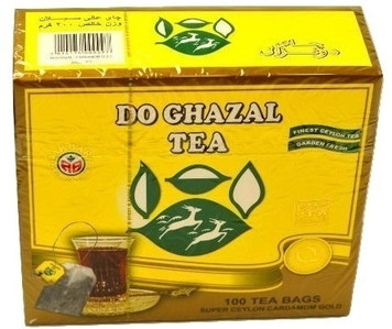 Black Tea with Cardamom (چای کیسه ای هل دوغزال) 100 Tea Bags​ - Do Ghazal