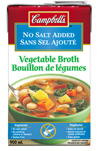 Vegetable Broth No Salt Added (900 ml) - Campbell's