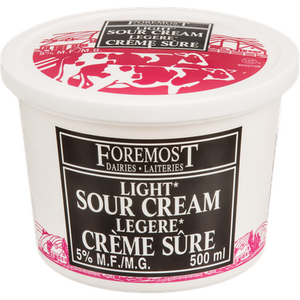 Sour Cream, Light (500mL) - FOREMOST 