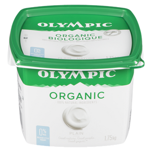 Organic No Fat Yogurt, Plain (1.75 kg) - OLYMPIC 