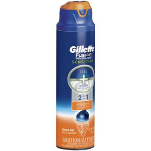 Gillette Fusion ProGlide Sensitive 2 in 1 Shave Gel, Active Sport - Gillette