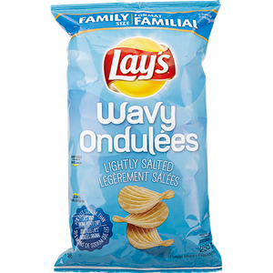 Wavy Potato Chips, Lightly Salted (255 g) - LAY'S 