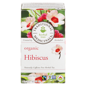Organic Hibiscus Tea (20 ea) - TRADITIONAL MEDICINALS 