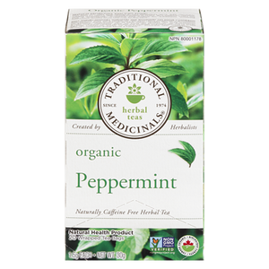 Organic Peppermint Herbal Tea (20 ea) - TRADITIONAL MEDICINALS 