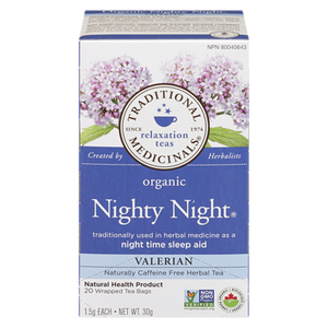 Organic Nighty Night Valerian Tea (20 ea) - TRADITIONAL MEDICINALS 