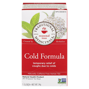 Cold Formula Herbal Tea (20 ea) - TRADITIONAL MEDICINALS 