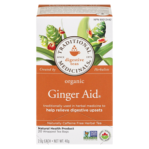 Organic Green Tea with Ginger (20 ea ) - TRADITIONAL MEDICINALS 