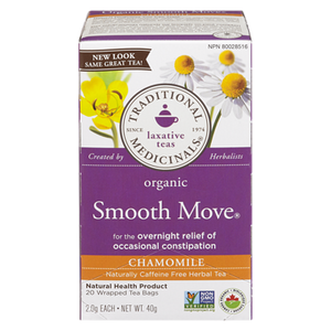 Organic Smooth Move Chamomile Herbal Tea (20 ea) - TRADITIONAL MEDICINALS 