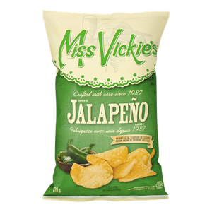 Kettle Cooked Potato Chips, Jalapeno (220 g) - MISS VICKIE'S 