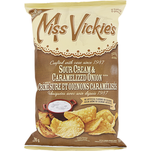 Potato Chips, Sour Cream & Caramelized Onion (220 g) - MISS VICKIE'S 