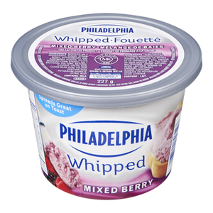 Whipped Cream Cheese, Mixed Berry (227 g) - Philadelphia