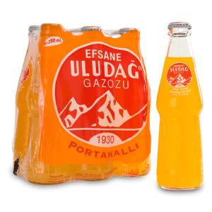 Carbonated Orange Soft Drink (Legendary Uludağ Gazoz) 6x250ml - Uludag