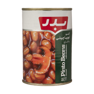 Pinto Beans with Mushrooms (کنسرو لوبیاچیتی با قارچ) 430gr - Badr