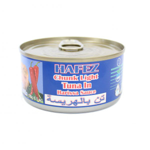 Chunk Light Tuna in Harissa Sauce (تن ماهی در سس هریسا) 185gr - Hafez