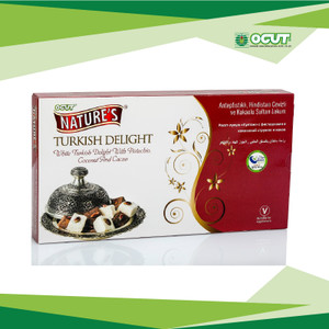 Turkish Delight with Pisyachio, Coconut and Cocoa (راحت الحلقوم پسته، نارگیل و کاکائو) - Nature's