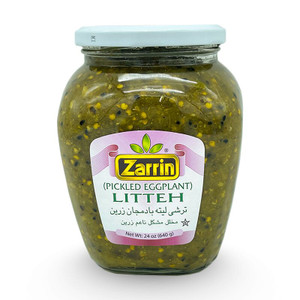 Pickled Litteh Eggplant 640gr  (ترشی لیته بادمجان)  680gr - Zarrin