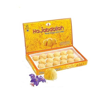 Saffron Cotton Candy (پشمک زعفرانی لقمه حاج عبدالله) Bite 350gr - HajAbollah