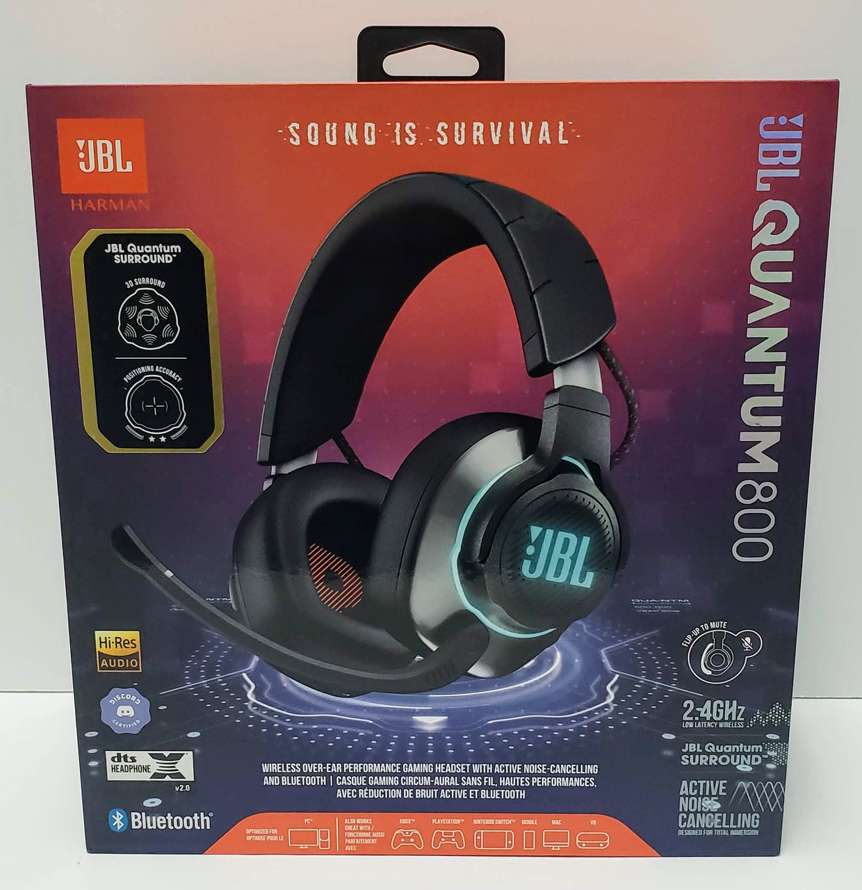 JBL Quantum 800 - Wireless Over-Ear Performance Gaming Headset - Gadget  Liquidator