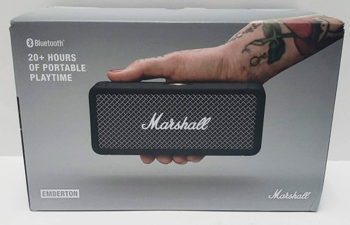 Marshall Emberton Bluetooth Wireless Portable Speaker - Black (New)