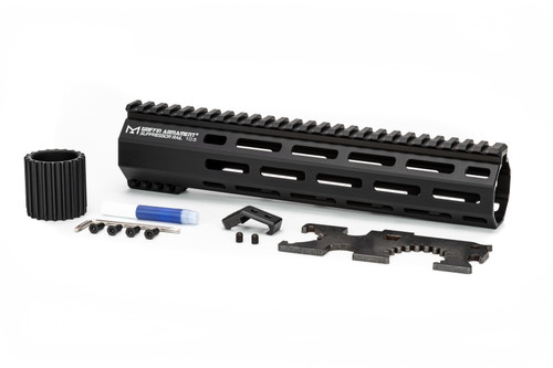 The Suppressor Ready (SR) AR15 rail from Griffin armament supports a suppressor up to 1.5" with exceptional rigidity for minimal rotational rail flex