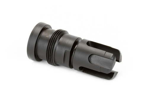 Taper Mount OTB Bayonet Flash Hider has wrench flat geometry to aid in device installation