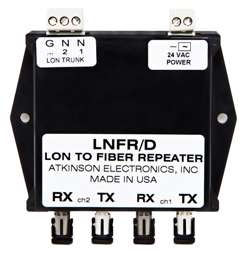 LNFR/D  Lonworks Dual Network Fiber Optic Repeater