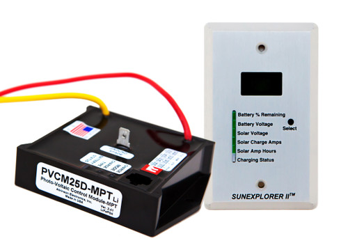 SunExplorer II 25D-MPTLi: 25Amp Kit using Multi Point Tracking & PWM with Display