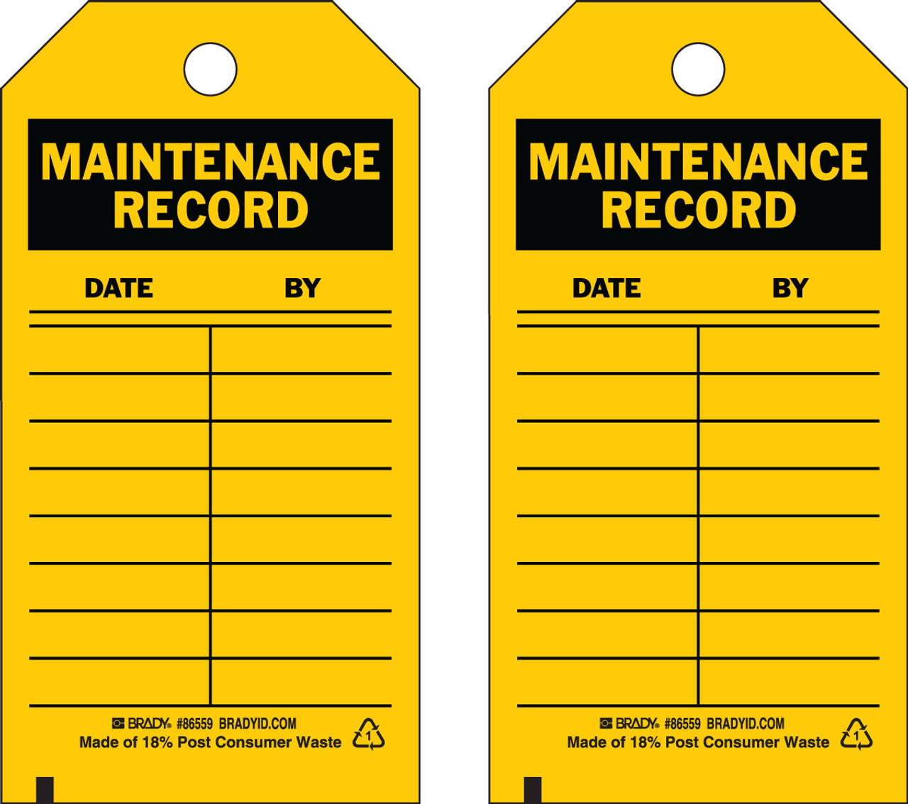Brady Tag (Pack) 86445 Advanced Automation, Inc.